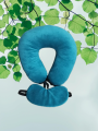 Premium Neck Pillow For Travel - 12 X14 With Eye Mask. 