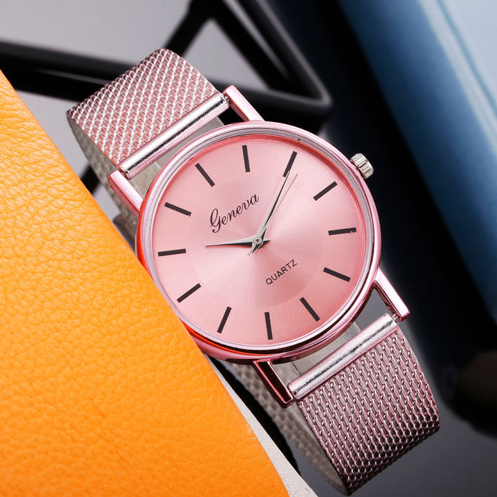 Watches%20For%20Women%20Luxury%20Silver%20Popular%20Pink%20Dial%20Simple%20Metal%20Ladies%20Bracelet%20Quartz%20Clock%20Ladies%20Wrist%20Watch%20New%20Clock%20-%20Image%206