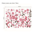 Cherry Blossom Tree Branch Wall Stickers Living Room Bedroom Background Decoration Mural Art Decals Plant Sticker For Home Decor.