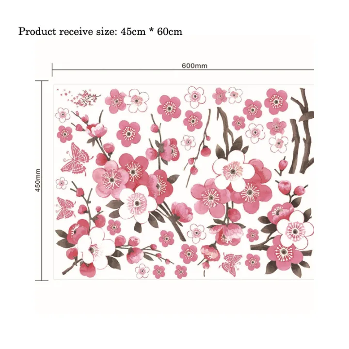 Cherry%20Blossom%20Tree%20Branch%20Wall%20Stickers%20Living%20Room%20Bedroom%20Background%20Decoration%20Mural%20Art%20Decals%20Plant%20Sticker%20For%20Home%20Decor%20-%20Image%204