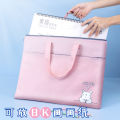 Large A3 Portable Art Bag 8K Primary School Student Painting Art Bag Album Storage File Bag Storage Bag Thickened. 