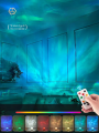 Crystal Lamp Water Ripple Projector Led Night Light Home Bedroom Aesthetic Room Xmas Decoration Gift Nightlights Sunset Lights.