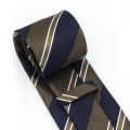 In stock wholesale Japanese and Korean Striped Retro Tie 8cm Hand-Made Classic Business Tie Sealed Bag. 