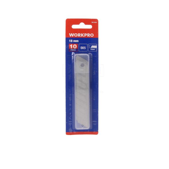 Workpro%20Anti%20cutter%20Blade%2018mm%2010PC/Pack%20-%20Image%202