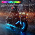 RGB color changing Motorcycle lights Long-lasting App control 12 pieces LED strip kit Neon effect Easy installation Under glow. 