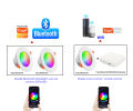 Bluetooth-Compatible Spot LED Ceiling Lamp Recessed Round Light Smart Home Luminaire RGB+CW+WW Dimmable Downlight 110V 220V.