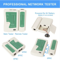 Network Cable Tester RJ45 RJ11  CAT6 UTP LAN Cable Tester Networking Line Detector Remote Test Tools Without Battery Lindaa. 