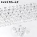 Full Transparent Crystal Keycaps DIY Customized Mechanical Keyboard Universal Keycaps 132 Keys Large Complete Set of Transparent Keycaps. 