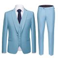 men's fashion 3 piece wedding suit fashion men's slim solid color business office suit sets large size men Blazer+pants+vest.