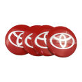 4Pieces 56mm for Toyota Camry Corolla Yaris Vios Innova Hilux Rav4 Reiz Crown Car Wheel Center Stickers Aluminum Alloy Automotive Tire Rim Hub Emblem Decoration. 