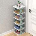 5Layers-New multi-functional household foldable shoe cabinet, home balcony toy foldable storage unit. 