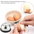 【hot】 Egg Piercer For Boiled Eggs Egg Hole Puncher Stainless Steel Needle Eggs Hole Puncher For Easy Peeling Egg Piercing Tool.