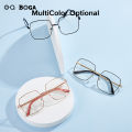 OQ BOGA 4 Colors Unisex Proof Blue Light Radiation Computer Glasses Men Women Photochromic Anti UV Metal Square Frame Sunglasses. 