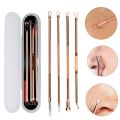 4 5 Pcs Stainless Steel Blackhead Remover Tool Kit Face Massage Whitehead Pimple Spot Comedone Acne Extractor Face Massager. 