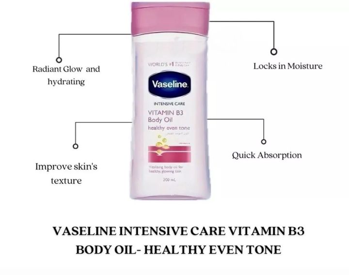 Vaseline%20Intensive%20Care%20For%20Glowing%20Skin%20Vitamin%20B3%20Body%20Gel%20Oil%20Body%20Oil%20Made%20with%20100%25%20Pure%20-%20200ml%20-%20Image%202