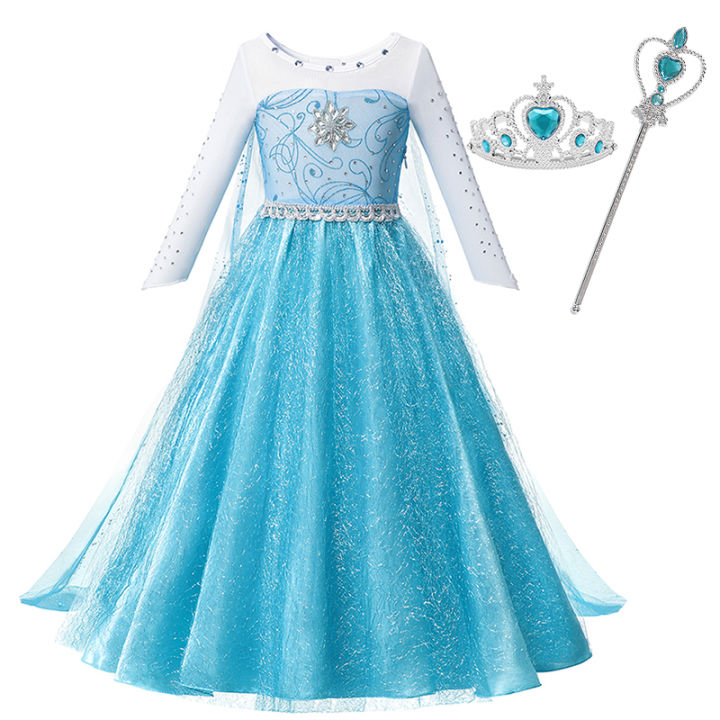2024%20Disney%20Frozen%202%20Kids%20Cosplay%20Costumes%20Girls%20Elsa%20Anna%20Dress%20for%20Girls%20Girls%20Gowns%20Halloween%20Carnival%20Easter%20Party%20Dresses%20-%20Image%202