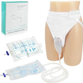 Silicone urine collector reusable portable urinal collection pants for home care with 2 bags of catheter.