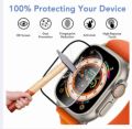 Screen Protector For Apple Watch Series 9-8-7-6 5 4 Se ultra-2 49mm 41mm 45mm 40mm 44mm 3D (Not Tempered Glass) Film Accessories. 