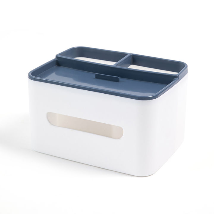 Multifunctional Tissue Box Living Room Desktop Organizer Remote Controller Glasses Pencil Holder Paper Towel Storage Box