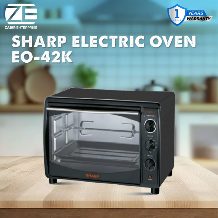 SHARP%20EO-42K-3%20ELECTRIC%20OVEN%20(42L,%20BLACK),%20Rotisserie%20&%20Convection.%20-%20Image%202