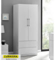 2 Door Almira with 2 Drawer | Cupboard Almirah | 2 Door Engineered Wooden Almirah by Furnisha Decor. 