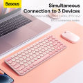 Baseus K01A Creator Wireless Multi-Device Keyboard for Windows, Apple iOS, Apple TV android or Chrome, Bluetooth, Compact Space-Saving Design, PC/Mac/Laptop/Smartphone/Tablet. 