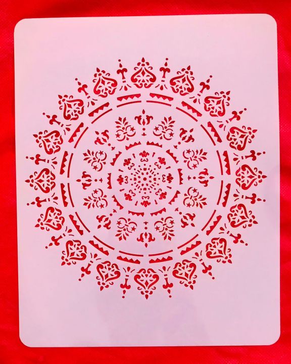 Stencil for Wall & Fashion Painting Template 10 by 8 inch.