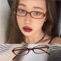 Small Rectangle Eyeglasses Women Men Retro Narrow Frame Vintage Square Eye Glasses Female Eyewear.