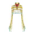 Happy night Egyptian Headpiece Beaded Tassel Headband Cosplay Egypt Queen Headdress Egyptian Costume Accessories for Holiday Photo Prop. 