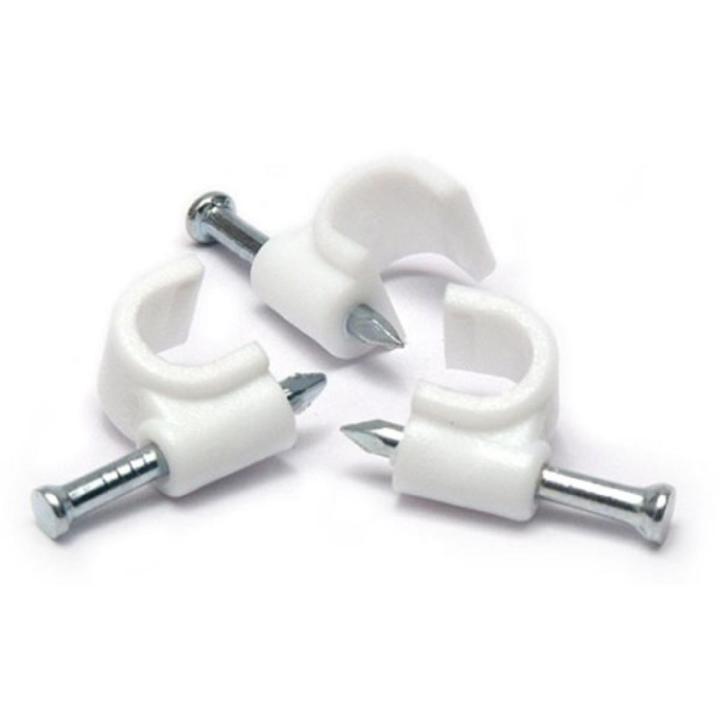 Electric Cable Clips 6mm (100pcs)