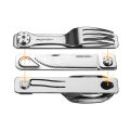 ROXON 3 IN 1 Camping Cutlery Set Knife Fork Spoon Stainless Steel Portable and Detachable.