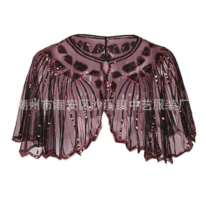 1920Banquet%20Evening%20Dress%20Women's%20Vintage%20Sequined%20Hollow%20Cape%20Stage%20European%20and%20American%20Dress%20Shawl%20Outer%20Match%20-%20Image%206