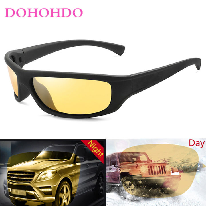 Night Vision Sunglasses Men HD Driving Sun Glasses Yellow Lenses Women's Glasses Driver Night Driving Eyewear Anti-Glare