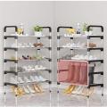 Stainless Steel Shoe Rack Multifunction Sandal Shoe Holder 4 Layers. 