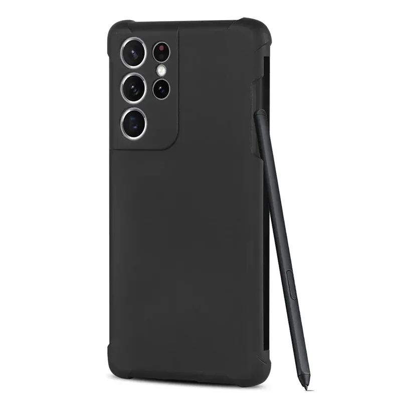 The new Black Business Cover For Samsung S21 Ultra 5G Phone Matte