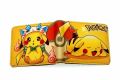 Pokemon Cartoon Printed Wallet for Woman Boys and Girls Animation Peripheral Short Wallet Student Twofold PU Leather Money Purse.