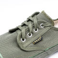3537 Jiefang shoes wholesale construction site work labor protection shoes anti-slip round toe canvas shoes new pace mountain rubber shoes. 