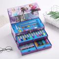 54 pcs watercolor suit children crayons painting suit students cartoon stationery set gift box.