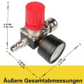 1/4Inch Pressure Regulator Air Compressor Pressure Regulator Reduction Valve 3 Holes Control Valve 12 Bar Connection. 