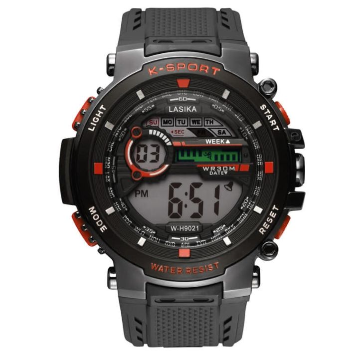 LASIKA W-H9021 Water Resistance/ Waterproof 30m Silicon Digital Watch ...