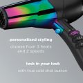 InfinitiPRO by Conair Ionic Hair Dryers, Rainbow with Concentrator and Diffuser 490R.
