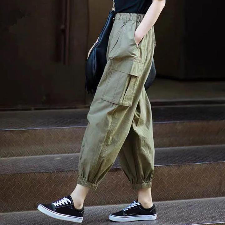 Rimocy Sreetwear Loose Harem Pants Women 2022 Summer Wide