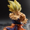 15.5CM Dragon Ball Anime Figure Battle Damage Shockwave Goku Manga Anime Statue PVC Action Figure Collection Model Toys Doll. 