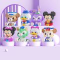 Tiny small particle building block Lina compatible with LEGO cartoon doll puzzle assembly toy gift. 