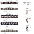 WS2812B LED Strip Individually Addressable Smart RGB LED Strip Waterproofith and14 Keys RF Wireless Remote Controller Kit DC5V.