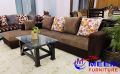 Sofa Set L Shape  Brown & Coffee   Color. 