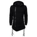 Assassin Creed Hoodies Men Fashion Hooded Loose Coat Zipper Hoodies with Side Lashing Crossed Plus Size Sweatshirt Men.