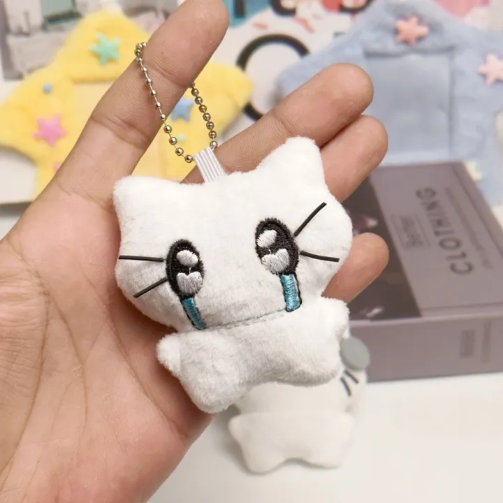 Kawaii%20Plush%20Cat%20Keychains%20Creative%20Embroidered%20Pendant%20School%20bag%20Keyrings%20Backpacks%20Decoration%20Gift%20For%20Friends%20-%20Image%204