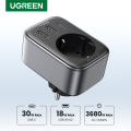 UGREEN PD 30W GaN Fast Charger AC Outlets Adapter 2 USB 1 USB-C Port Travel Plugs for iPhone 14 Xiaomi Wall Socket Power Strip Charger. 