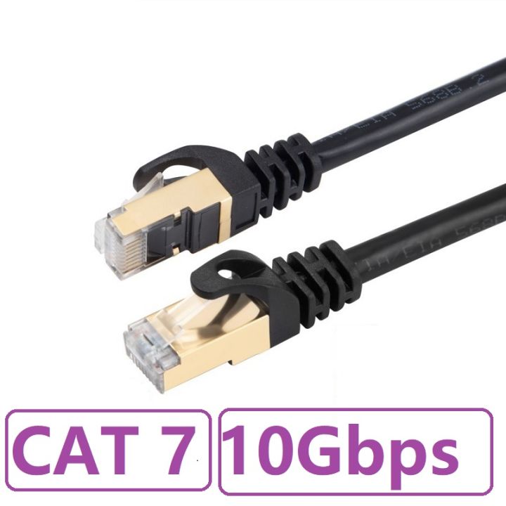 Network Cable CAT7 Ethernet Cable SFTP RJ45 LAN Cable 10Gbps Network Cable Patch Cord for PC Router Modem Internet IPTV